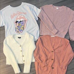 Cozy Mauve Knit Sweater for Kids